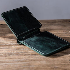 Vintage Leather Mens Small Wallet Bifold Wallet for Men - imessengerbags