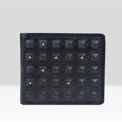 Genuine Leather Mens Cool billfold Leather Wallet Men Small Zipper Wallets for Men - imessengerbags