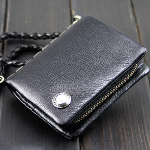 Handmade Leather Mens Chain Biker Wallet Cool Leather Wallet Bifold billfold Wallets - imessengerbags