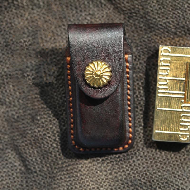Cool Handmade Leather Mens Dunhill Lighter Case Lighter Holder with Belt Loop For Men - imessengerbags