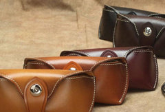 Handmade Mens Leather Glasses Case Glasses Box Glasses Holder For Men - imessengerbags