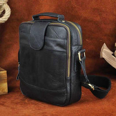 Small Leather Mens SIDE BAG COURIER BAG Messenger Bag Shoulder Bag for Men