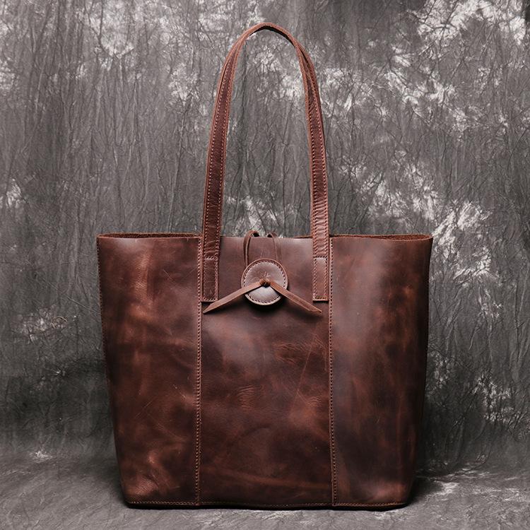 Vintage Mens Leather Tote Bag Tote Bag On Shoulder Mens Mens Leather Tote For Work
