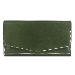 Cool Handmade Mens Leather Long Wallet Envelope Long Bifold Wallet for Men - imessengerbags