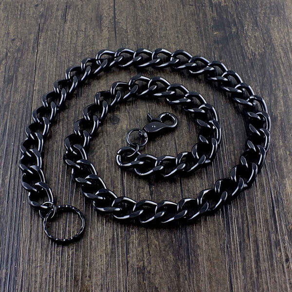 Cool Black Punk Pants Chain Biker Wallet Chain Black Jeans Chain Jean Chain Long Wallet Chain For Men - imessengerbags