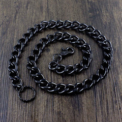 Cool Black Punk Pants Chain Biker Wallet Chain Black Jeans Chain Jean Chain Long Wallet Chain For Men - imessengerbags