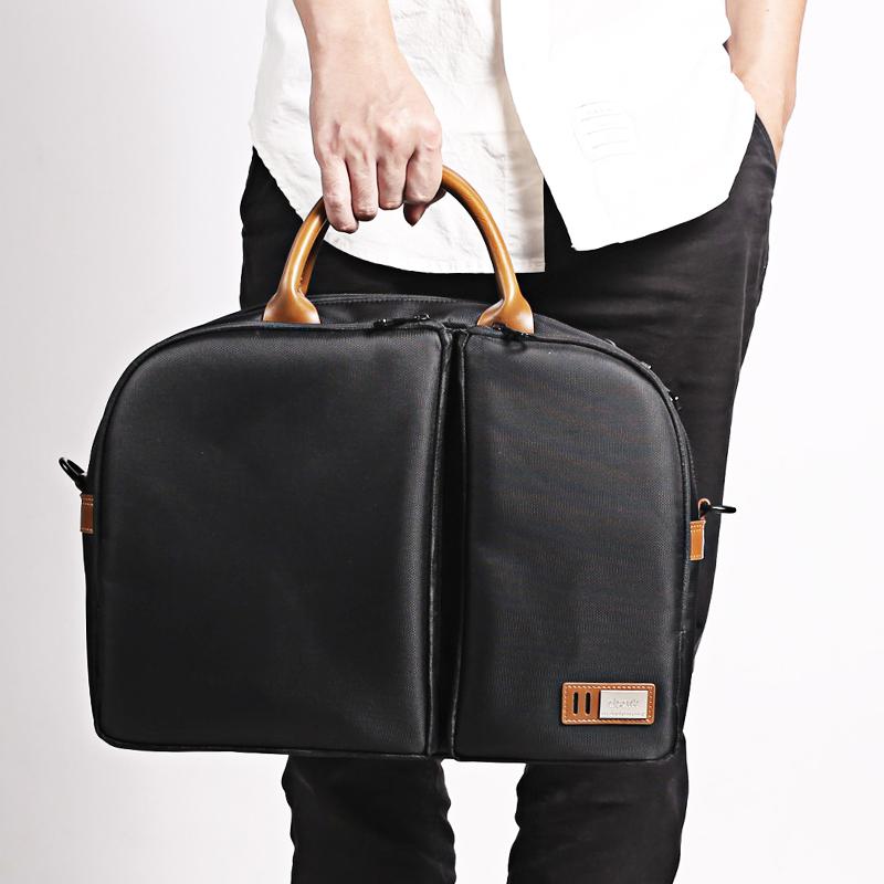 Fashion Oxford Cloth PVC Men's 13'' Blue Briefcase Business Computer Handbag For Men - imessengerbags