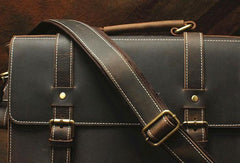 Vintage Leather Messenger Bag Briefcase Handbag Cool Shoulder Bag For Men