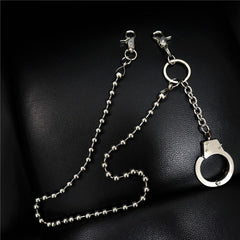 Fashion Silver Mens Long Pants Chain Biker Wallet Chain Beaded Trousers Chain For Men - imessengerbags