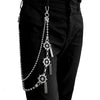 31'' Metal BIKER SILVER WALLET CHAIN Beaded LONG PANTS CHAIN ANCHOR Jeans Chain Jean ChainS FOR MEN