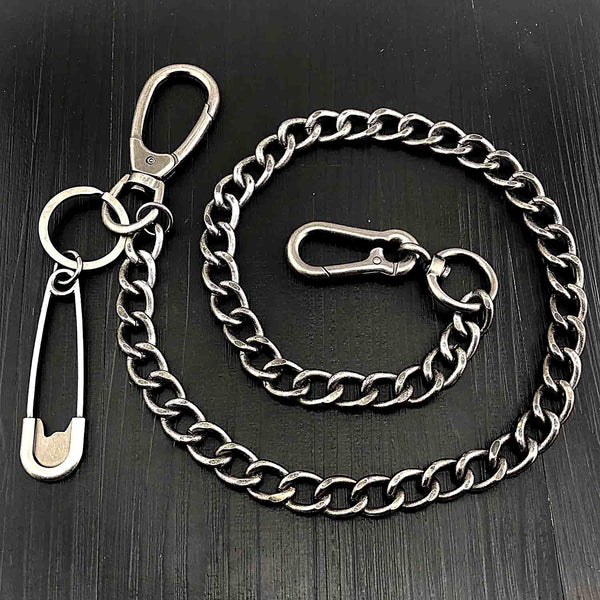 Cool Silver Mens STAINLESS STEEL Pants Chain Fashion Womens Jeans Chain Jean Chain Wallet Chain For Men - imessengerbags