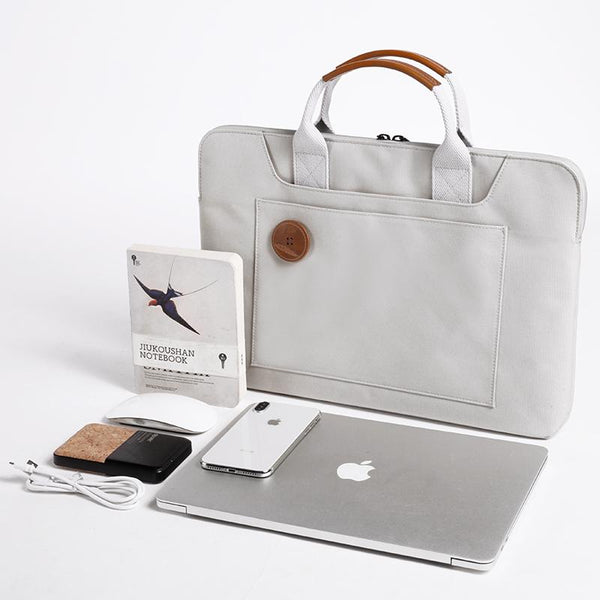 Cool Oxford Cloth PVC Women Orange 13.3‘’ Briefcase Business Computer Handbag For Women