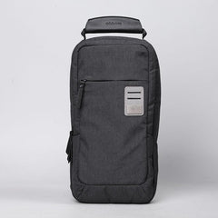 Cool Oxford Cloth PVC Men's Black Sling Bag Chest Bag One Shoulder Backpack For Men - imessengerbags