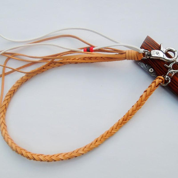 Leather Braided Biker Trucker Wallet Chain for Chain Wallet Biker Wallet Trucker Wallet - imessengerbags
