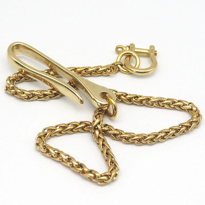 Badass Brass Gold 18'' Biker Wallet Chain Key Chain Wallet Chain Pants Chain For Men - imessengerbags