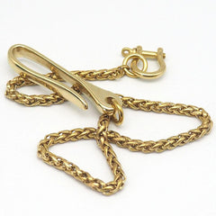 Badass Brass Gold 18'' Biker Wallet Chain Key Chain Wallet Chain Pants Chain For Men - imessengerbags