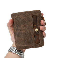 Mens Canvas Small Wallets for men Bifold Cool Men billfold Small Wallet - imessengerbags