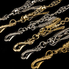 Brass Silver biker Tibetan wallet Chains for chain wallet biker wallet trucker wallet