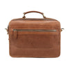 Small Brown Leather Briefcase Messenger Bag Work Vintage Handbag Shoulder Bag For Men