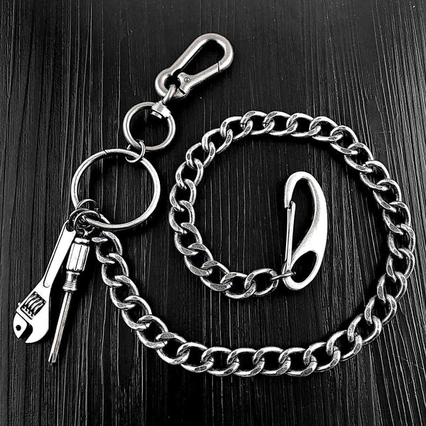 Cool Silver Mens Womens Pants Chain Long Biker Wallet Chain Jeans Chain Jean Chain For Men - imessengerbags