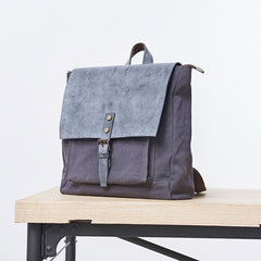 Cool Mens Canvas Backpack Canvas Travel Bag Canvas School Bag for Men - imessengerbags