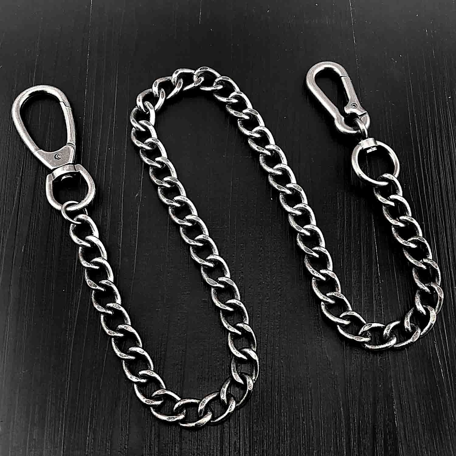 Cool Silver Mens STAINLESS STEEL Pants Chain Wallet Chain Long Biker Wallet CHain For Men - imessengerbags