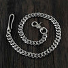 19'' SOLID STAINLESS STEEL BIKER SILVER WALLET CHAIN Sliver LONG PANTS CHAIN Jeans Chain Jean Chain FOR MEN