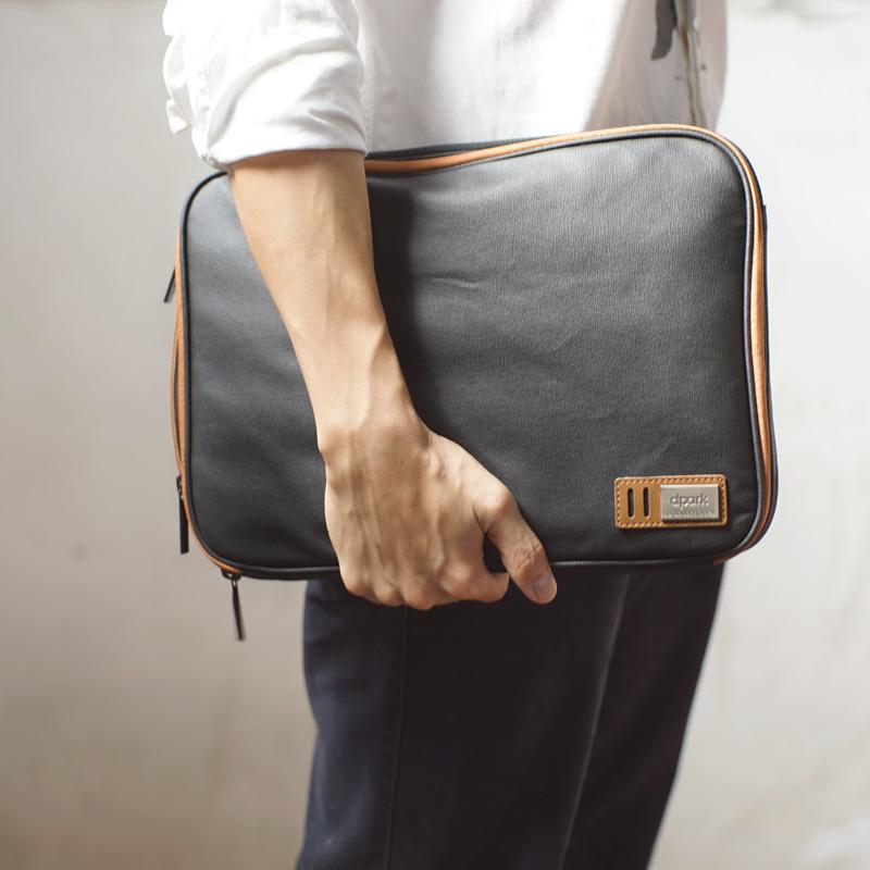 Fashion Canvas PVC Men's 13.3" Apple Macbook Air Laptop Bag Laptop Case For Men - imessengerbags