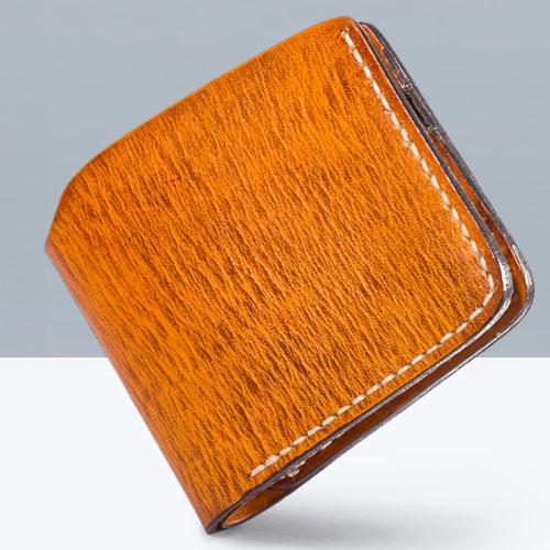Handmade Mens Cool billfold Leather Wallet Men Small Slim Wallets Bifold for Men - imessengerbags