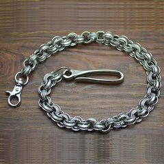 Cool Men's Handmade 3D Stainless Steel Pants Chain Biker Wallet Chain For Men - imessengerbags