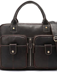 GENUINE LEATHER MENS Laptop BAG BRIEFCASE WORK BAG BUSINESS BAGS FOR MEN