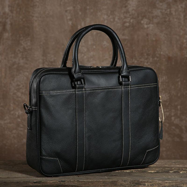 Handmade Leather Mens Cool Messenger Bag Work Bag Business Bag Briefcase Bag for men - imessengerbags