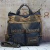 Blue Denim Mens Large Handbag Vertical Messenger Bags Casual Jean Postman Bags Courier Bag For Men - imessengerbags