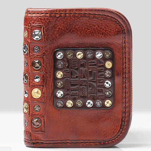 Handmade Mens Cool billfold Leather Wallet Men Small Zipper Wallets Bifold for Men - imessengerbags
