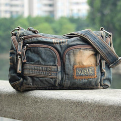 Blue Jean Mens Womens Side Bag Courier Bag Blue Jean Messenger Bag For Women