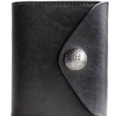 Genuine Leather Mens Cool billfold Leather Wallet Men Small Wallets Bifold for Men - imessengerbags
