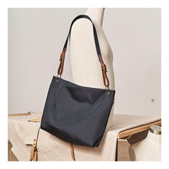 Fashion Nylon Mens Womens Black Tote Shoulder Bag Messenger Bag Messenger Tote Bag for Men Women - imessengerbags