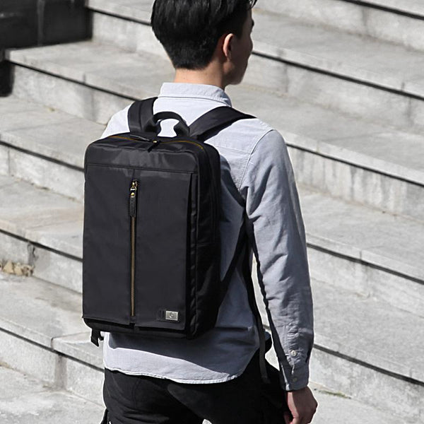 Cool Nylon cloth Men's Black Travel Backpack Large Backpack Laptop Backpack For Men - imessengerbags