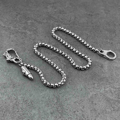 Cool Stainless Steel Mens Bullet Pants Chain Wallet CHain Biker Wallet Chain For Men - imessengerbags