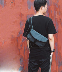 Cool Oxford Cloth PVC Men's Sling Bag Chest Bag One Shoulder Backpack For Men - imessengerbags