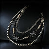 Badass Men's Skull and Bullet Triple Long Wallet Chain Pants Chain Trendy Biker Wallet Chain For Men - imessengerbags