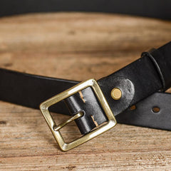 Casual Handmade Leather Simple Leather Belts Mens Black Belts Men Brown Leather Belt for Men