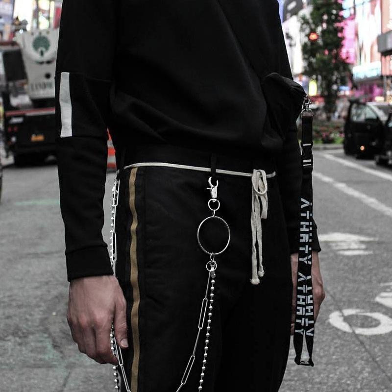 Fashion Men's Womens Double Bead Stainless Steel Pants Chains Biker Wa –  imessengerbags