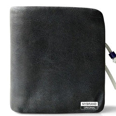 Genuine Leather Mens Cool billfold Leather Wallet Men Small Wallets Bifold for Men - imessengerbags