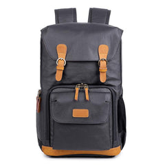 Blue LARGE CANVAS WATERPROOF MENS DSLR CAMERA BAG CANON CAMERA BACKPACK NIKON CAMERA BAG FOR Women - imessengerbags