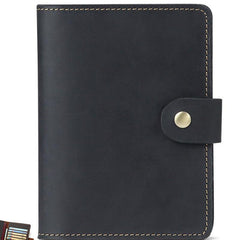 Cool Leather Mens Small Passport Wallet Slim Travel Wallets for Men - imessengerbags