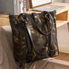 Waxed Canvas Mens Womens Handbag 14'' Tote Bag Camouflage Shoulder Bag Tote Purse For Men - imessengerbags