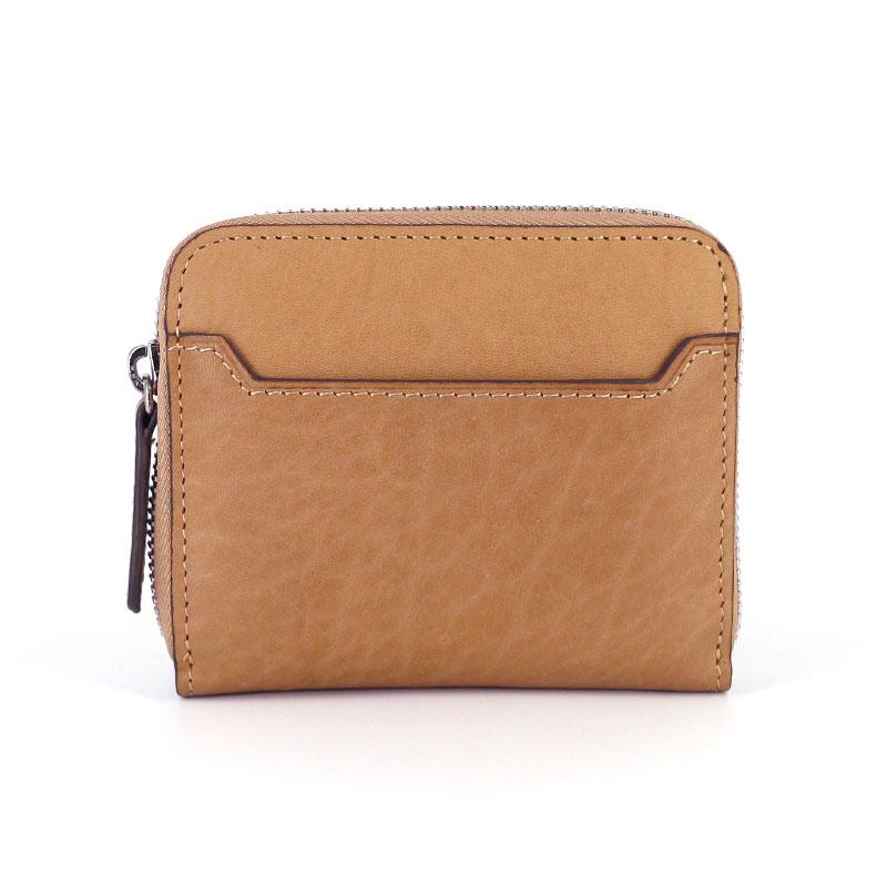 Leather Mens Zipper Front Pocket Wallet Card Wallet Slim Small Change Wallet for Men
