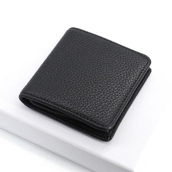 Leather Mens Small Change Wallet Coin Wallet Front Pocket Wallet for Men - imessengerbags