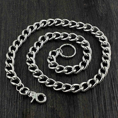 SOLID STAINLESS STEEL BIKER SILVER WALLET CHAINs LONG PANTS CHAIN Jeans Chain Jean Chain FOR MEN - imessengerbags